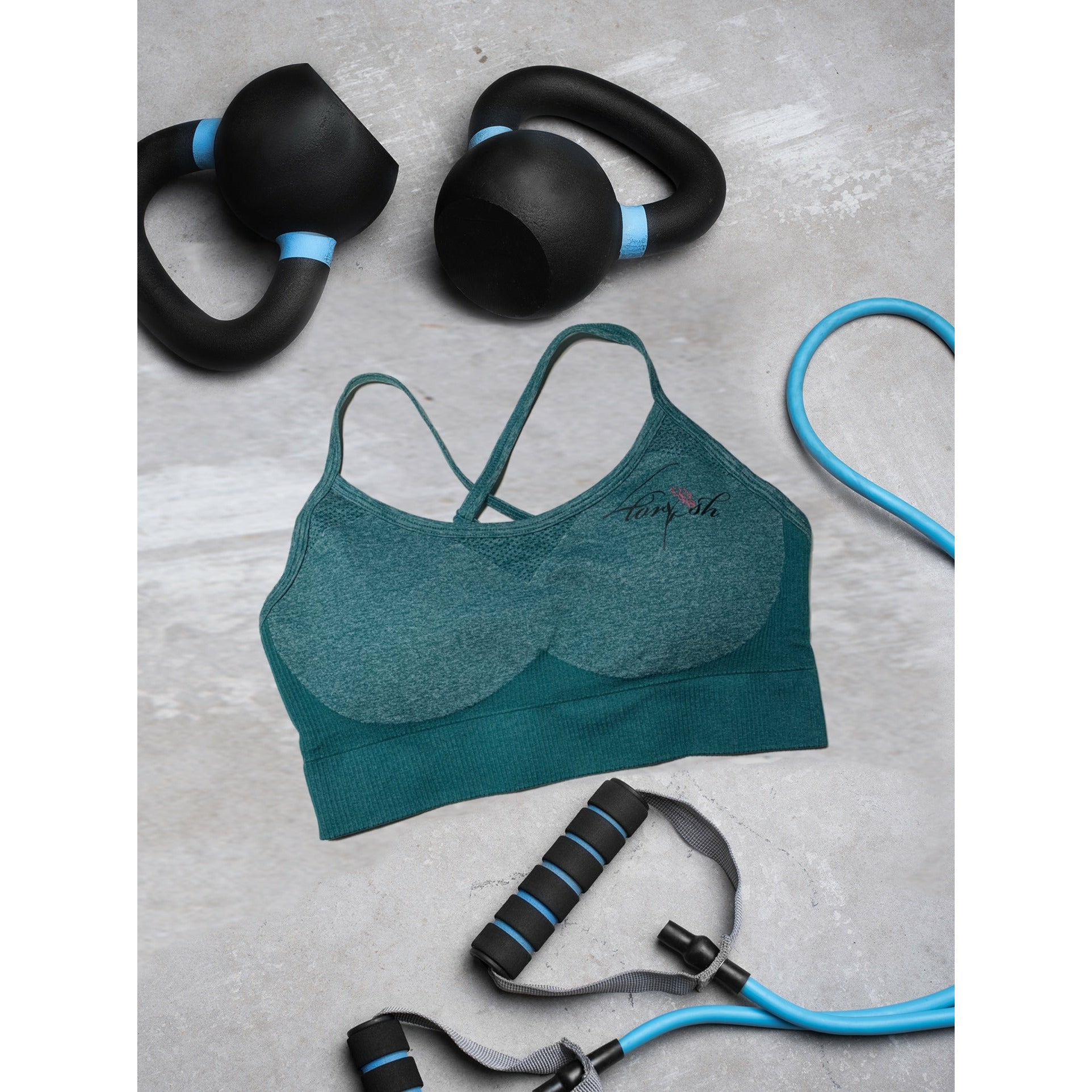 4lorish Seamless Set Apparel & Accessories 4lorish Fitness, LLC Small Teal Top