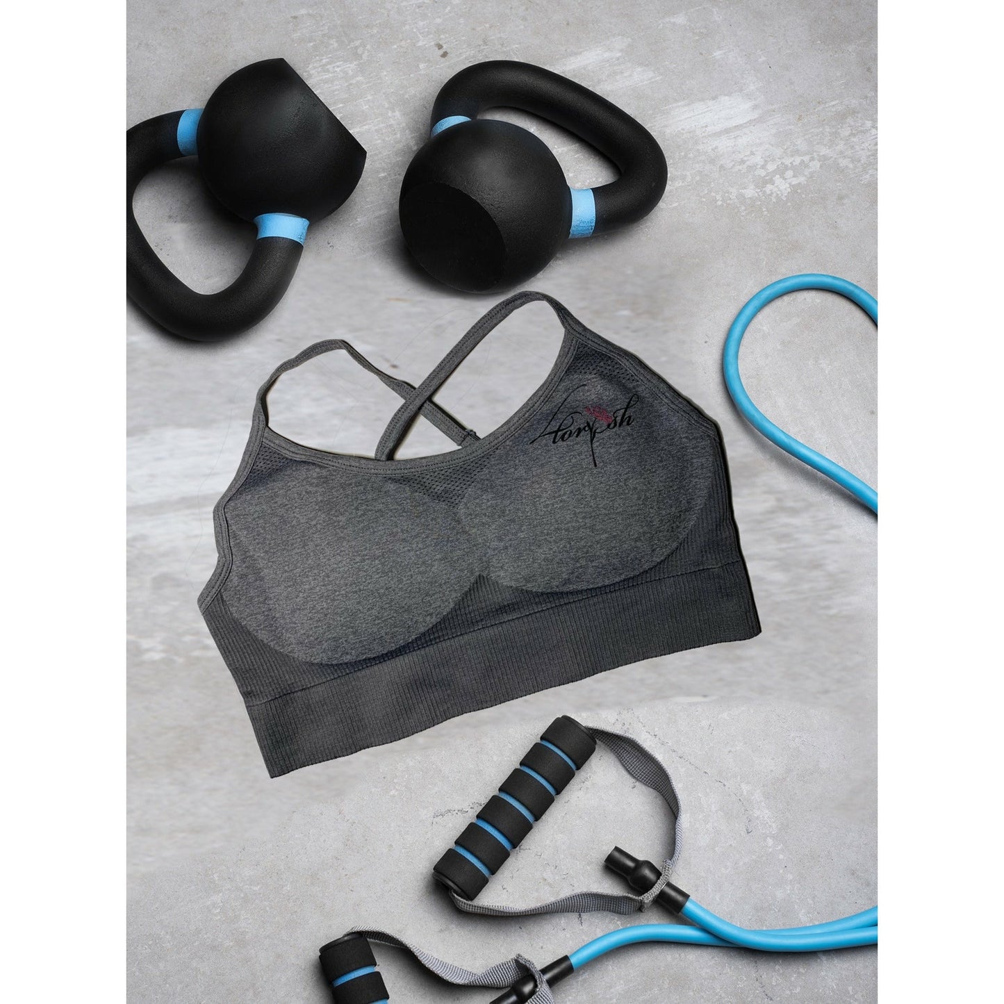 4lorish Seamless Set Apparel & Accessories 4lorish Fitness, LLC Small Gray Top